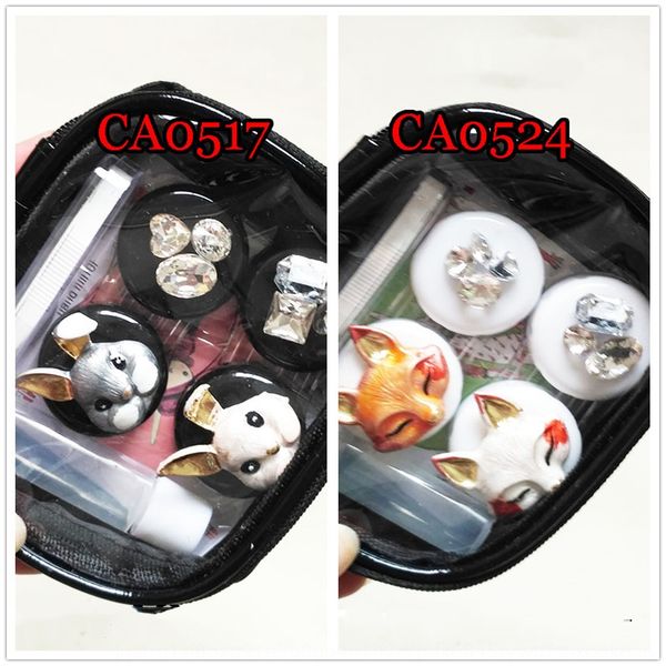 gd1ja colored glaze rabbit case glasses case fox and flash diamond 2-pack contact lenses color film invisible glasses box pu zipper storage, Blue
gd1ja colored glaze rabbit case glasses case fox and flash diamond 2-pack contact lenses color film invisible glasses box pu zipper storage, Blue