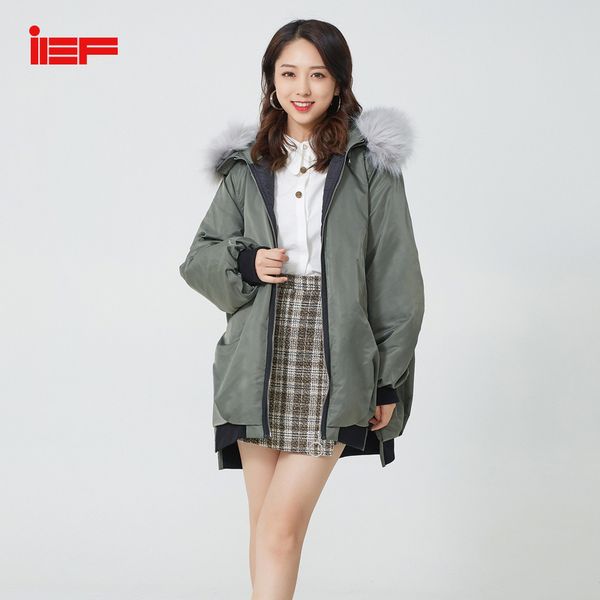 ief winter mid-long style women cotton coat fur collar vogue solid color fashion warm long sleeves down jacket 0727a-d1951, Black
ief winter mid-long style women cotton coat fur collar vogue solid color fashion warm long sleeves down jacket 0727a-d1951, Black