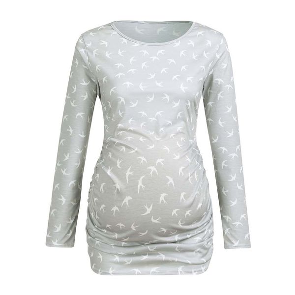 women's pregnancy long sleeve swallow print t-shirt pullover breastfeeding maternity clothes casual hoodies sweatsgurts, White
women's pregnancy long sleeve swallow print t-shirt pullover breastfeeding maternity clothes casual hoodies sweatsgurts, White