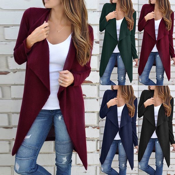 women's long sleeve cardigan ladies casual holiday coat knitted outerwear jacket, White
women's long sleeve cardigan ladies casual holiday coat knitted outerwear jacket, White