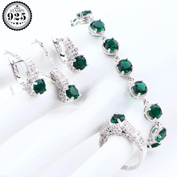 green zirconia bridal jewelry set for women earrings 925 sterling silver jewelry wedding bracelet ring necklace set gifts box, Slivery;golden
green zirconia bridal jewelry set for women earrings 925 sterling silver jewelry wedding bracelet ring necklace set gifts box, Slivery;golden