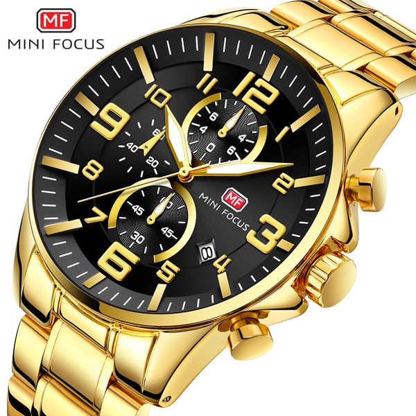 mini focus gold watch men 2019 steel band chronograph men watches waterproof sport wristwatch relogio masculino, Slivery;brown
mini focus gold watch men 2019 steel band chronograph men watches waterproof sport wristwatch relogio masculino, Slivery;brown