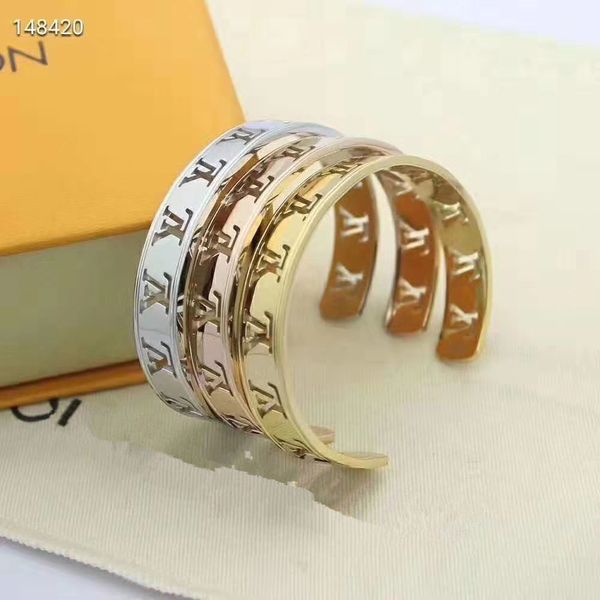 european and american fashion new l brand hollow design women bangle 316l steel titanium bangle flower lock designer wholesale, Black
european and american fashion new l brand hollow design women bangle 316l steel titanium bangle flower lock designer wholesale, Black