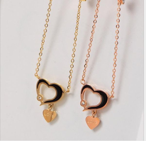 love hollow pendant necklace 14k titanium steel rose gold hollow necklace women's letter short chain, Silver
love hollow pendant necklace 14k titanium steel rose gold hollow necklace women's letter short chain, Silver