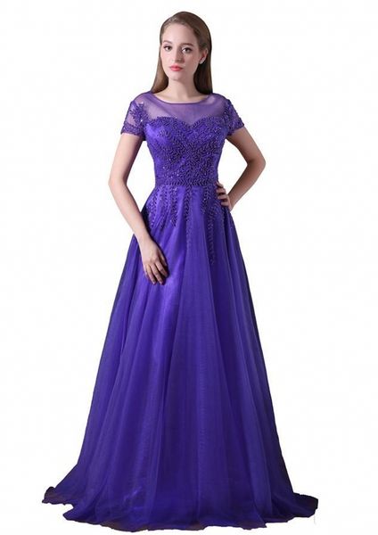 elegant purple tulle girls dress short sleeves with beading a line long formal evening dresses for women prom dress gowns, Black;red
elegant purple tulle girls dress short sleeves with beading a line long formal evening dresses for women prom dress gowns, Black;red