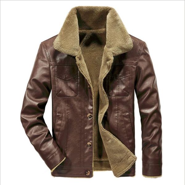 autumn winter pu leather jacket men fleece windbreaker casual jaqueta masculino couro slim warm motorcycle leather coat, Black
autumn winter pu leather jacket men fleece windbreaker casual jaqueta masculino couro slim warm motorcycle leather coat, Black