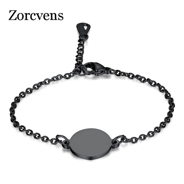 modyle 2020 new gold color stainless steel charm black round id tags charm bracelet for women wholesale
modyle 2020 new gold color stainless steel charm black round id tags charm bracelet for women wholesale