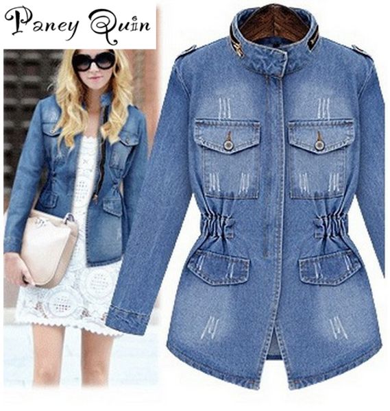 new women's denim jacket coat jaqueta feminina women slim zipper pockets basic jackets outerwear jeans coat large size xxxxl, Black;brown
new women's denim jacket coat jaqueta feminina women slim zipper pockets basic jackets outerwear jeans coat large size xxxxl, Black;brown