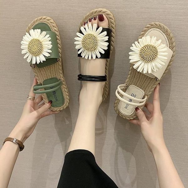 slippers casual summer women's shoes pantofle flower slides low 2020 flat soft pu floral scandals rubber slippers casual, Black
slippers casual summer women's shoes pantofle flower slides low 2020 flat soft pu floral scandals rubber slippers casual, Black