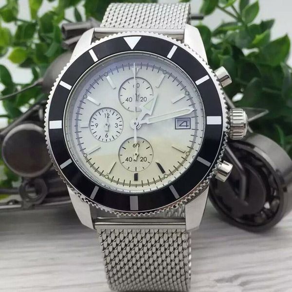 new luxury mens watch superocean heritage chronograph quartz avengers mens watches stainless steel bracelet male wristwatches, Slivery;brown
new luxury mens watch superocean heritage chronograph quartz avengers mens watches stainless steel bracelet male wristwatches, Slivery;brown