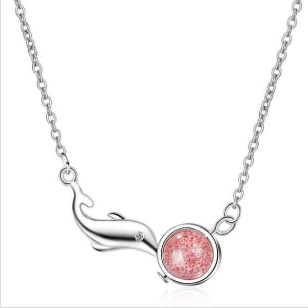lulu-pig new 925 sterling silver pink strawberry crystal pendant with japanese and korean style moonlight stone necklacedz379, Golden;silver
lulu-pig new 925 sterling silver pink strawberry crystal pendant with japanese and korean style moonlight stone necklacedz379, Golden;silver