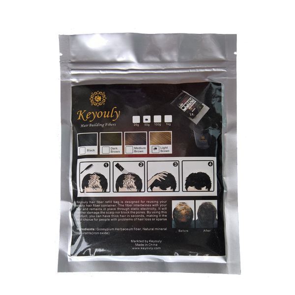 full hair instantly keyouly hair fiber 50g refill bag hair building fiber styling powder cover loss area
full hair instantly keyouly hair fiber 50g refill bag hair building fiber styling powder cover loss area