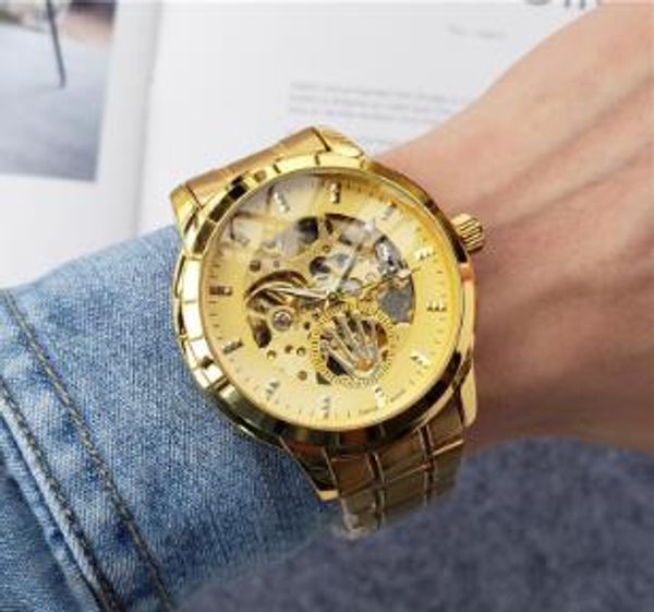 полый циферблат золотой браслет self-wind jubilee мужской montre автоматические механические часы из нержавеющей стали человек военный дизай, Slivery;brown
полый циферблат золотой браслет self-wind jubilee мужской montre автоматические механические часы из нержавеющей стали человек военный дизай, Slivery;brown