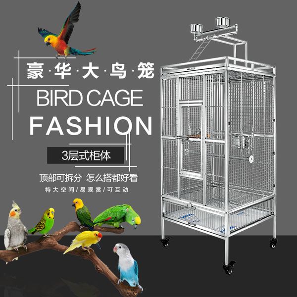 factory tuba stainless steel parrot large cage