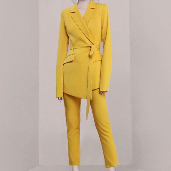 women's two piece pants women suits set for work 2 business formal wear ladies elegant stylish notched blazer jacket with belt, White
women's two piece pants women suits set for work 2 business formal wear ladies elegant stylish notched blazer jacket with belt, White