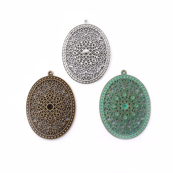 2pc patina verdigris antique silver/bronze carving pattern large oval charm pendant for earring jewelry making findings material, Black
2pc patina verdigris antique silver/bronze carving pattern large oval charm pendant for earring jewelry making findings material, Black