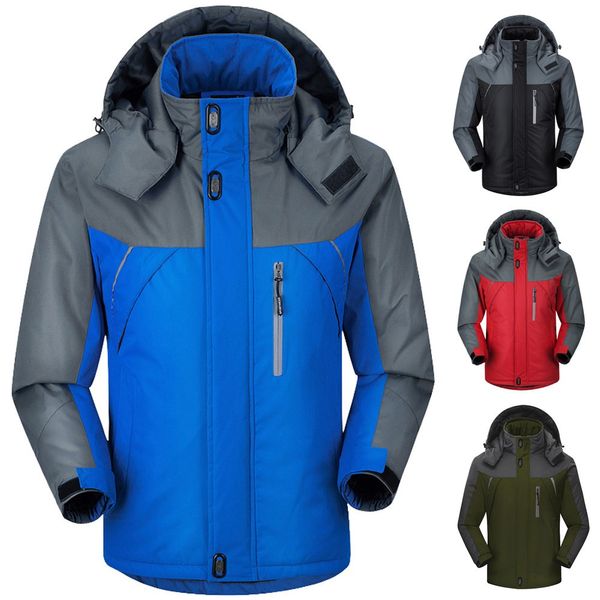 plus size men's winter hiking jacket men outdoor sports coat camping trekking windbreaker waterproof ski jackets, Blue;black
plus size men's winter hiking jacket men outdoor sports coat camping trekking windbreaker waterproof ski jackets, Blue;black