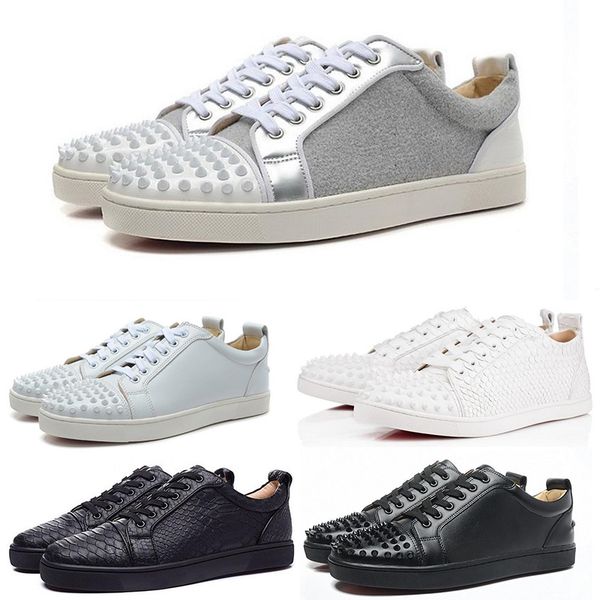 With Box 2019 Fashion Studded Leather Shoes Men Womens Luxury Croco Designer Party Wedding Shoes Genuine Leather Casual Shoes Sneakers 36-45
With Box 2019 Fashion Studded Leather Shoes Men Womens Luxury Croco Designer Party Wedding Shoes Genuine Leather Casual Shoes Sneakers 36-45