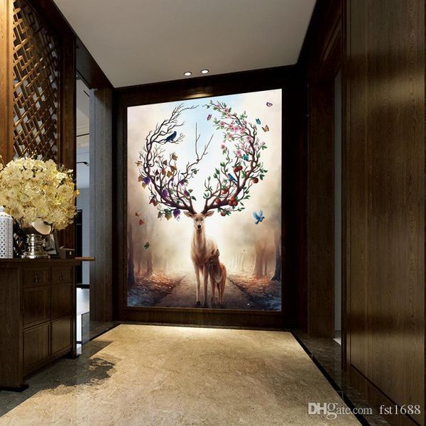 diy 77*200cm creative elk beautiful deer door stickers mural pvc self-adhesive waterproof bedroom living room home decorative
diy 77*200cm creative elk beautiful deer door stickers mural pvc self-adhesive waterproof bedroom living room home decorative