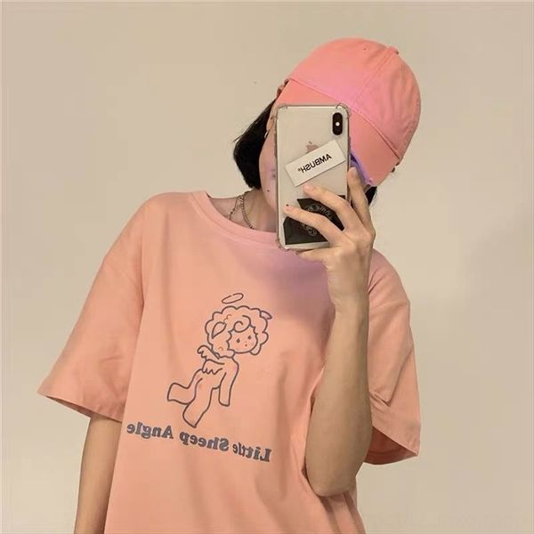 2020 summer clothing clothes loose lazy style cartoon printing cute ins short-sleeved t-shirt female hong kong style students, White
2020 summer clothing clothes loose lazy style cartoon printing cute ins short-sleeved t-shirt female hong kong style students, White