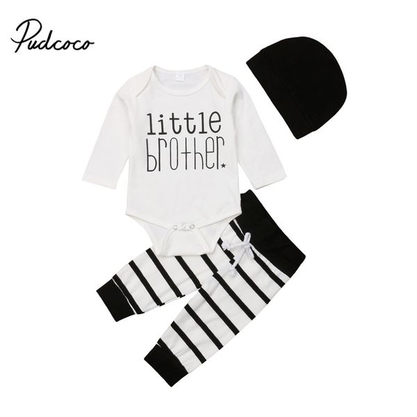 newborn baby boy little brother letter long sleeve bodysuit romper striped pants leggings 3pcs casual cotton outfit clothes, White
newborn baby boy little brother letter long sleeve bodysuit romper striped pants leggings 3pcs casual cotton outfit clothes, White