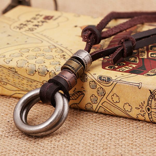 chokers men leather necklaces retro pendants necklace adjustable fashion jewelry for women fea889, Golden;silver
chokers men leather necklaces retro pendants necklace adjustable fashion jewelry for women fea889, Golden;silver