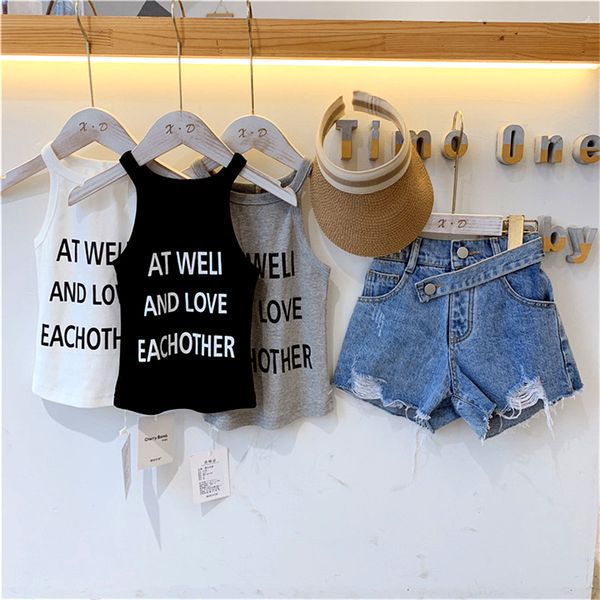 summer girls vest baby kids pullover children streetwear elastic halter letter print sleeveless 2 to 7 yrs, Blue
summer girls vest baby kids pullover children streetwear elastic halter letter print sleeveless 2 to 7 yrs, Blue