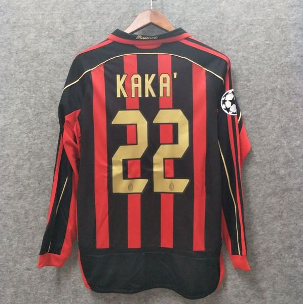 Cla ic 2006 2007 retro milan occer jer ey long leeve kaka inzaghi gattu o ronaldo pirlo eedorf vintage football hirt ucl
Cla ic 2006 2007 retro milan occer jer ey long leeve kaka inzaghi gattu o ronaldo pirlo eedorf vintage football hirt ucl