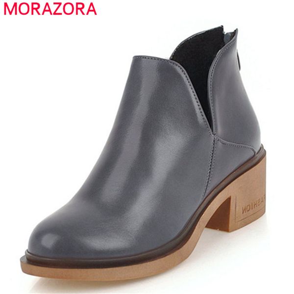 morazora 2020 big size 34-43 ankle boots for women pu autumn winter boots square heels shoes woman, Black
morazora 2020 big size 34-43 ankle boots for women pu autumn winter boots square heels shoes woman, Black