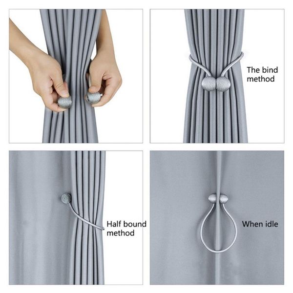 2 packs magnetic curtain tiebacks, convenient drape tie backs, curtain holdbacks holder
2 packs magnetic curtain tiebacks, convenient drape tie backs, curtain holdbacks holder
