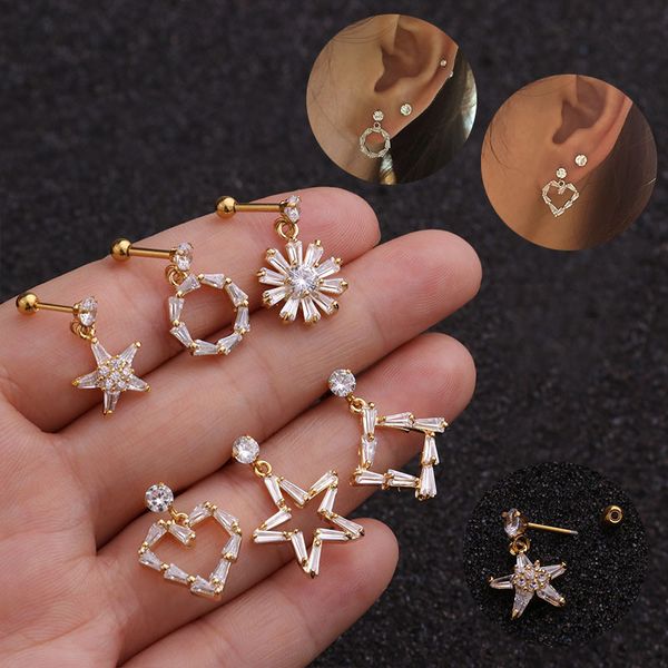 personality stainless steel fine rod inlaid zircon pendant earrings piercing ball earrings, Silver
personality stainless steel fine rod inlaid zircon pendant earrings piercing ball earrings, Silver