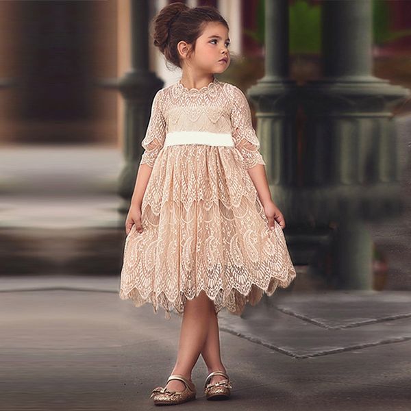 girls lace dress spring princess clothing ball gown half sleeves cute party dresses new year christmas casual clothes vestidos, Red;yellow
girls lace dress spring princess clothing ball gown half sleeves cute party dresses new year christmas casual clothes vestidos, Red;yellow