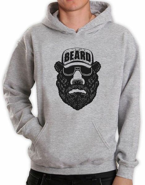 bear + beard cool идея подарка - смешная бородатая мужская одежда с капюшоном, Black
bear + beard cool идея подарка - смешная бородатая мужская одежда с капюшоном, Black