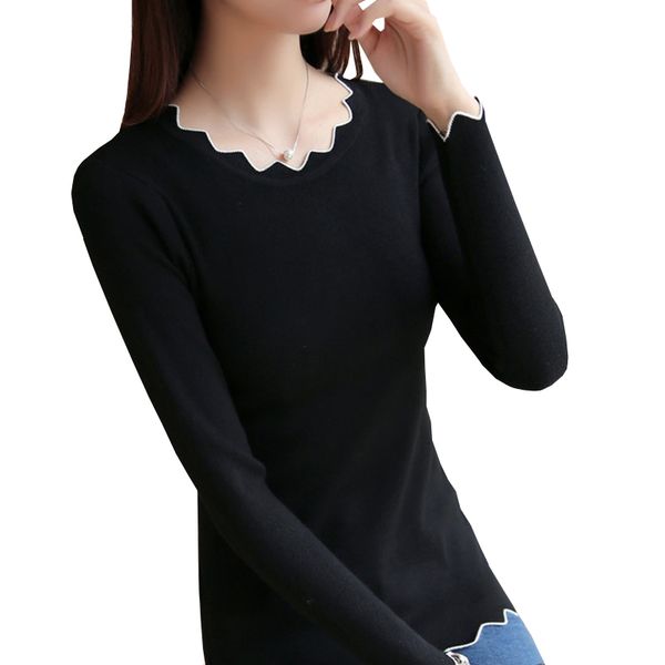 2018 new autumn korean pullover solid butterfly sleeve knitted sweaters slim women pullovers ruffles female bottoming, White;black
2018 new autumn korean pullover solid butterfly sleeve knitted sweaters slim women pullovers ruffles female bottoming, White;black