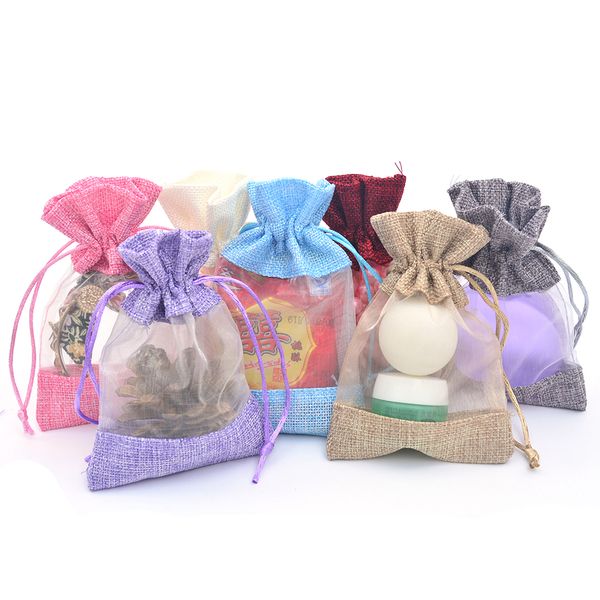 jute drawstring gift bags 3.9"x5.5" burlap linen jewelry gift candy bag for coffee beans herbs makeup jewelry storage, Pink;blue
jute drawstring gift bags 3.9"x5.5" burlap linen jewelry gift candy bag for coffee beans herbs makeup jewelry storage, Pink;blue