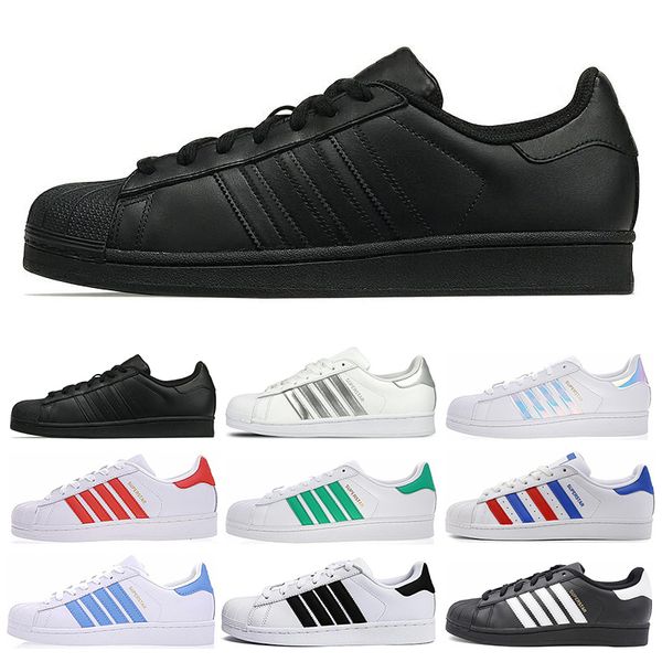 2019 super star white hologram iridescent junior men superstars 80s sneakers pride womens mens trainers superstar casual shoes size 36-45, Black
2019 super star white hologram iridescent junior men superstars 80s sneakers pride womens mens trainers superstar casual shoes size 36-45, Black