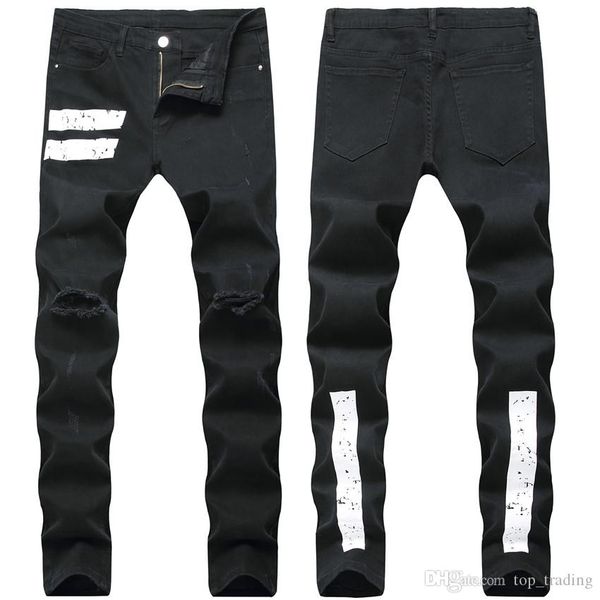 men distressed ripped jeans fashion designer skinny motorcycle biker jeans causal denim pants us size 28~42 streetwear style mens jeans, Blue
men distressed ripped jeans fashion designer skinny motorcycle biker jeans causal denim pants us size 28~42 streetwear style mens jeans, Blue