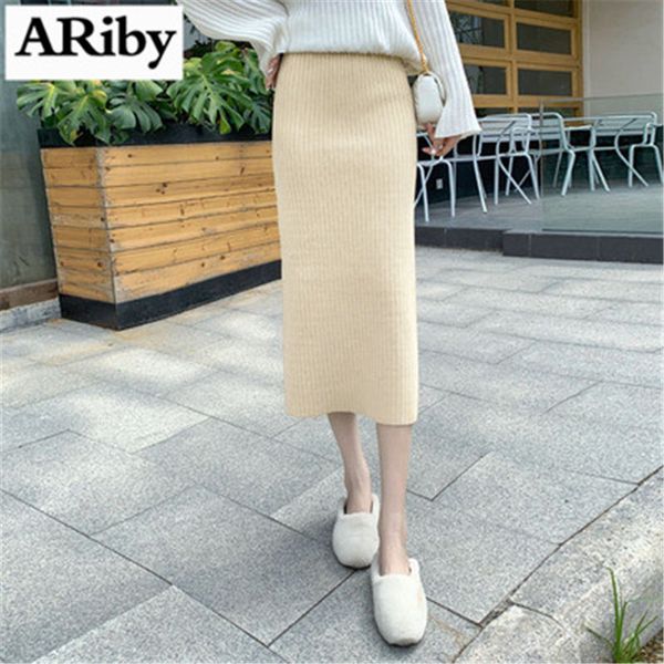 ariby knitted half-length sweater hip skirt 2019 new autumn and winter high waist long section line wild thickening step skirt, Black
ariby knitted half-length sweater hip skirt 2019 new autumn and winter high waist long section line wild thickening step skirt, Black