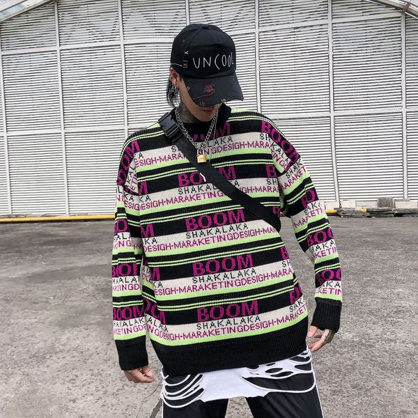 полосатый свитер мужчины повседневная pattern o-образным вырезом пуловеры, White;black
полосатый свитер мужчины повседневная pattern o-образным вырезом пуловеры, White;black