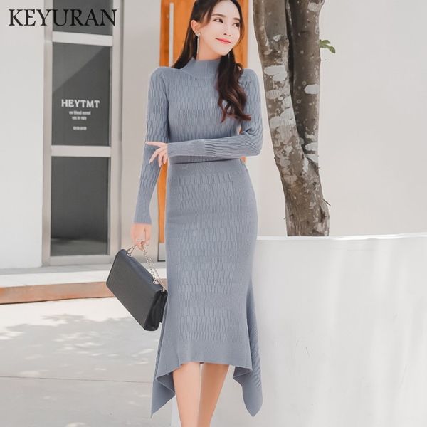 2018 new women's sweaters and knitting package hip mermaid skirt 2 piece sets auntmun winter female turtleneck knitted suit, Gray
2018 new women's sweaters and knitting package hip mermaid skirt 2 piece sets auntmun winter female turtleneck knitted suit, Gray