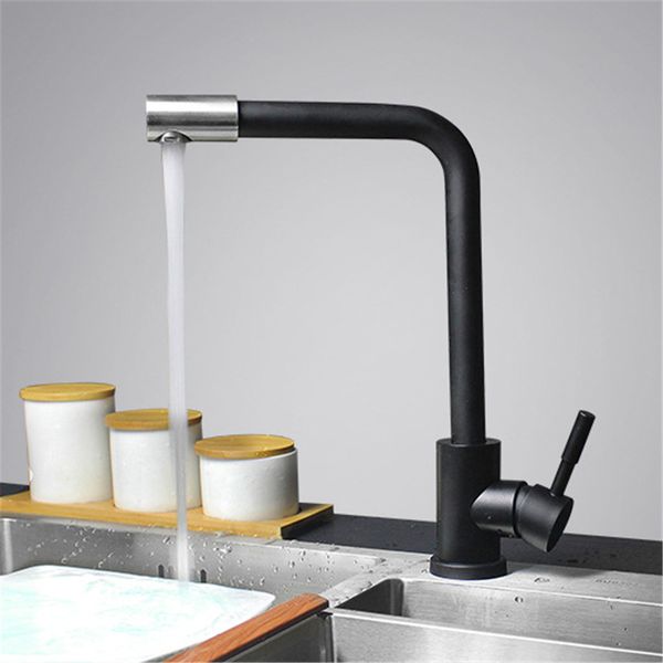 white black color kitchen faucet sink faucet rotation water mixer for kitchen 304 stainless steel material
white black color kitchen faucet sink faucet rotation water mixer for kitchen 304 stainless steel material