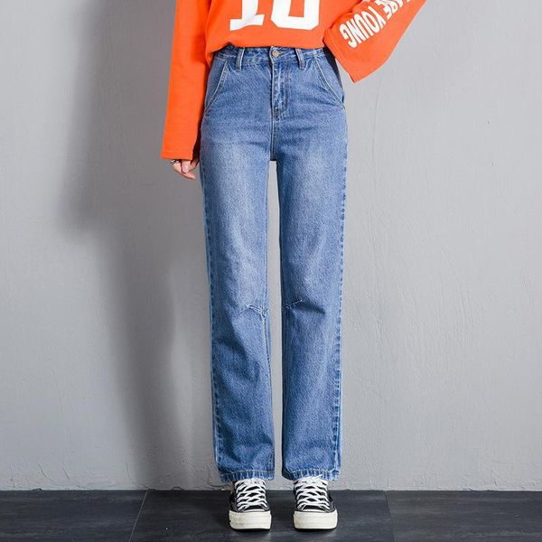 nonis new summer chic straight wide leg student jeans women causal cotton loose soft cotton denim pants 2019 plus size, Blue
nonis new summer chic straight wide leg student jeans women causal cotton loose soft cotton denim pants 2019 plus size, Blue