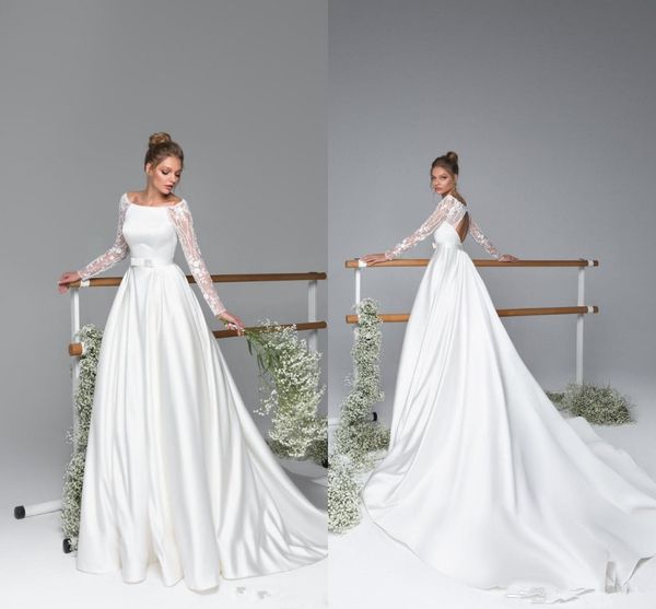 2020 white a line boho wedding dresses lace appliqued long sleeve sweep train beach simple wedding gowns custom made bohemian bridal dress
2020 white a line boho wedding dresses lace appliqued long sleeve sweep train beach simple wedding gowns custom made bohemian bridal dress