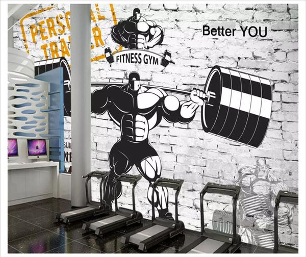 customized 3d stereo sports gym p wall paper mural nostalgic retro sports gym weightlifting background wall papel de parede
customized 3d stereo sports gym p wall paper mural nostalgic retro sports gym weightlifting background wall papel de parede