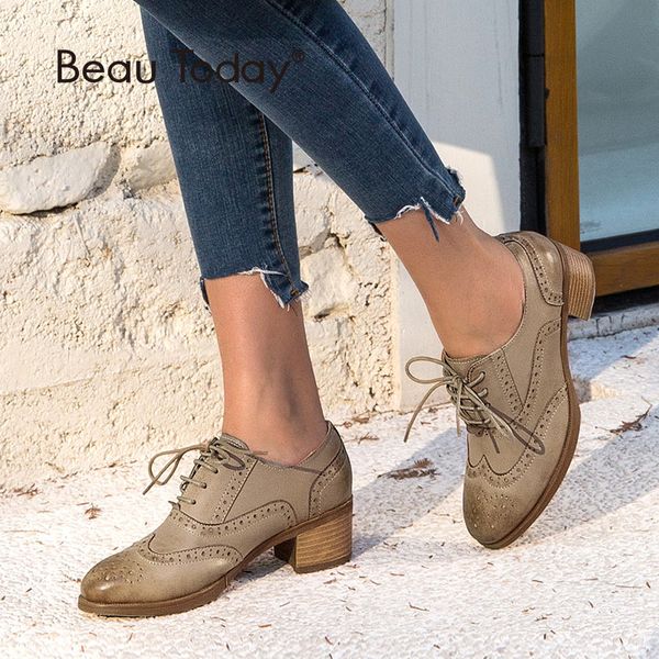 beautoday oxfords women pumps brand genuine leather sheepskin wingtip round toe lace-up brogues shoes handmade 15114, Black
beautoday oxfords women pumps brand genuine leather sheepskin wingtip round toe lace-up brogues shoes handmade 15114, Black