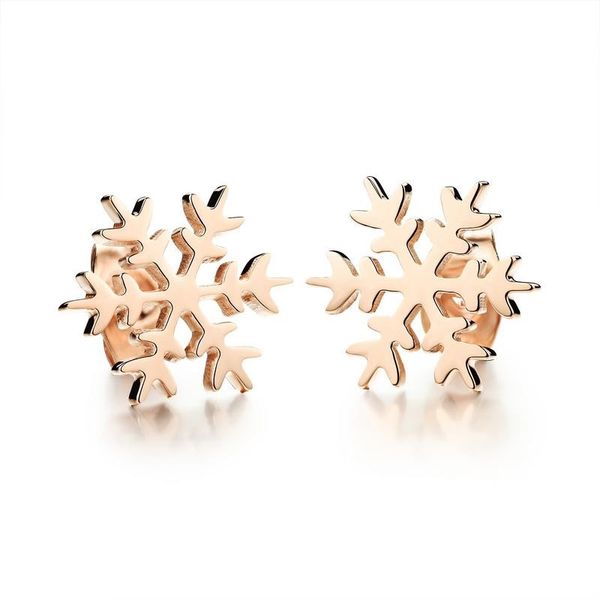 new trendy fashion luxury designer cute lovely rose gold titanium snow flake stud earrings for woman, Golden;silver
new trendy fashion luxury designer cute lovely rose gold titanium snow flake stud earrings for woman, Golden;silver