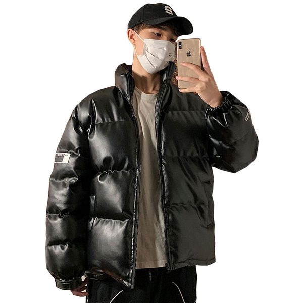 men's down & parkas mens winter jackets and coats pufaux leather cotton coat black stand collar loose thick faux jacket
men's down & parkas mens winter jackets and coats pufaux leather cotton coat black stand collar loose thick faux jacket