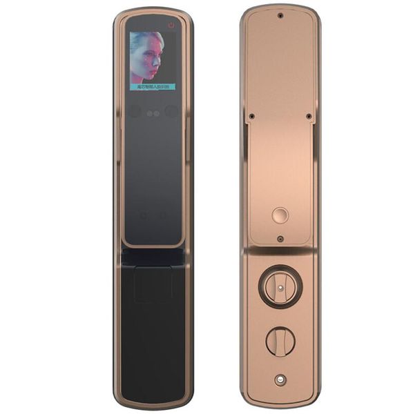 fx80 anti-theft smart door lock face recognition fingerprint automatic password champagne gold +exquisite retail box
fx80 anti-theft smart door lock face recognition fingerprint automatic password champagne gold +exquisite retail box