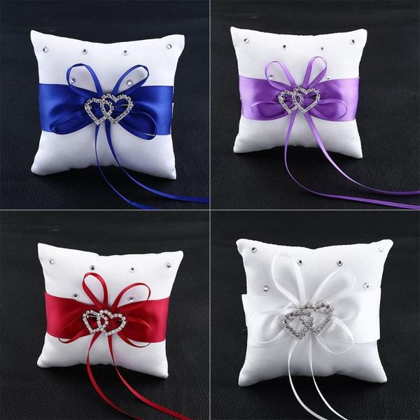 pillow satin polyester belt 1 pcs ring bearer pillows for wedding vintage white bowknot double heart rhinestone style
pillow satin polyester belt 1 pcs ring bearer pillows for wedding vintage white bowknot double heart rhinestone style