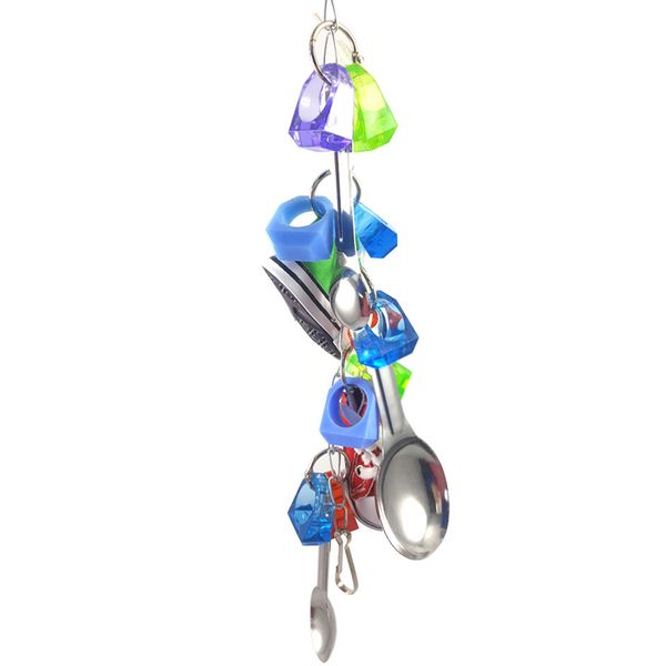 bells cockatiel with metal spoons parakeet conure parrot hanging swing cockatoo pet accessories colorful chew toy cute bird cage
bells cockatiel with metal spoons parakeet conure parrot hanging swing cockatoo pet accessories colorful chew toy cute bird cage